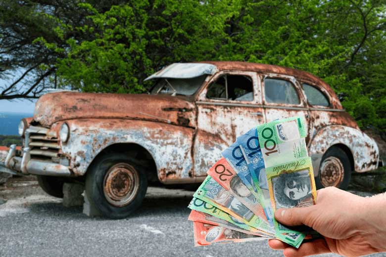 How Much Cash for Old Car in Wrecking Yard